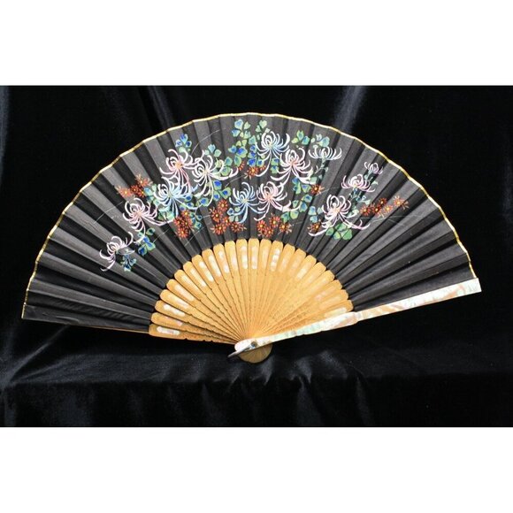 Occupied Japan Hand Painted Hand Fan
